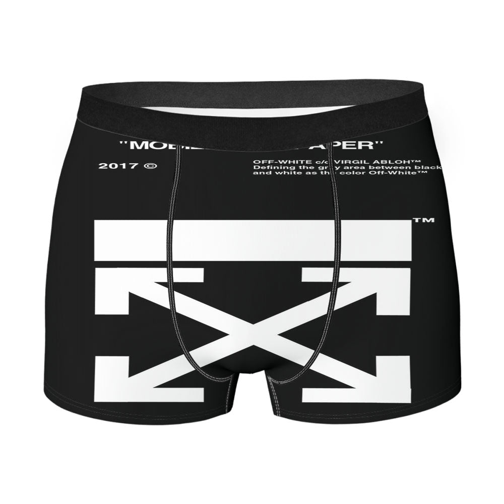 Original Off White Black Men'S Boxer Briefs