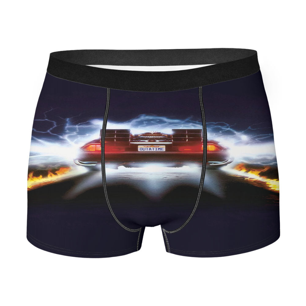 Out A Time Back To The Future Car Men'S Boxer Briefs