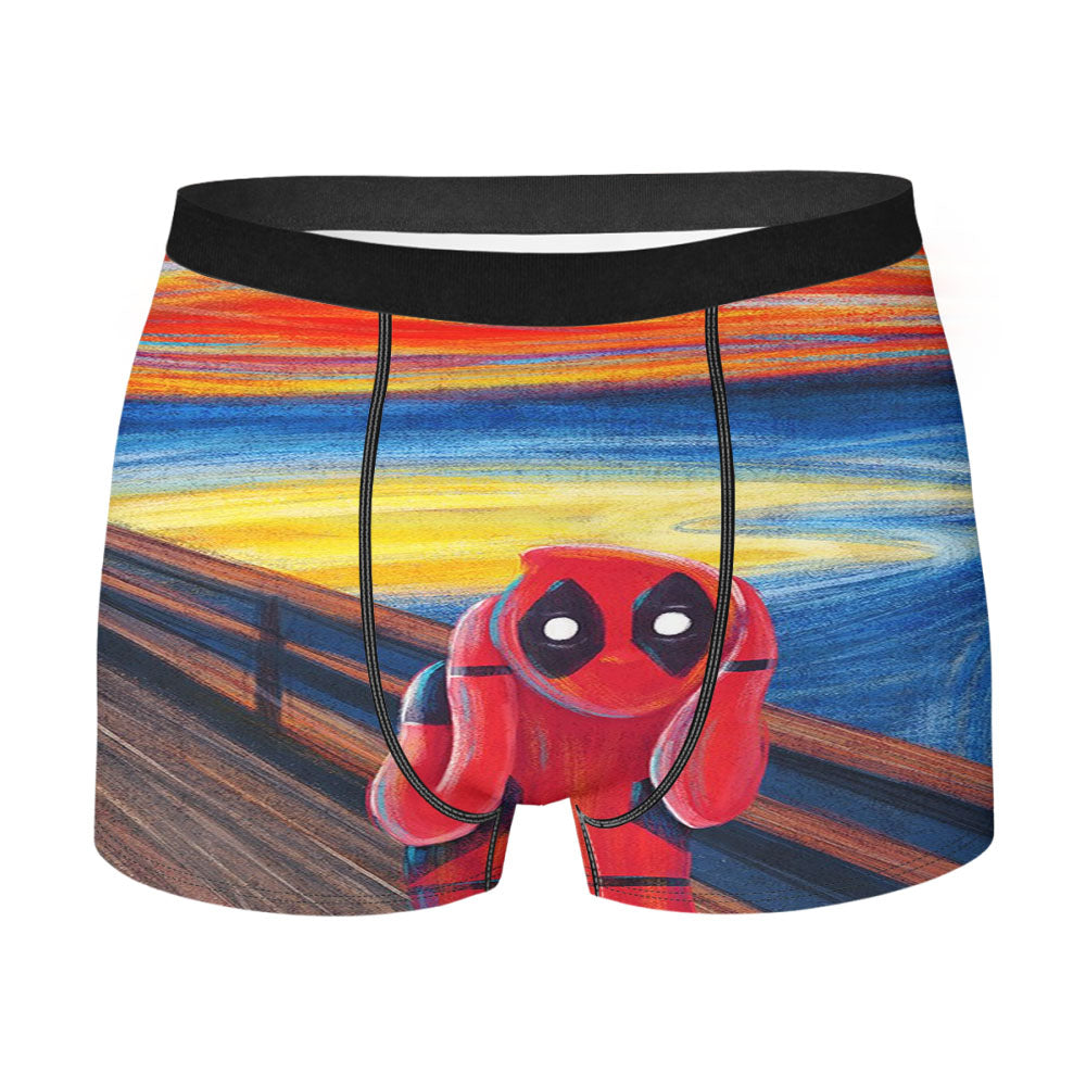 Painting Deadpool Scream Men'S Boxer Briefs