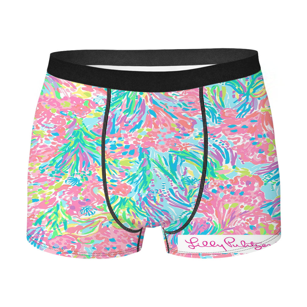 Palm Beach Coral Lilly Pulitzer Men'S Boxer Briefs