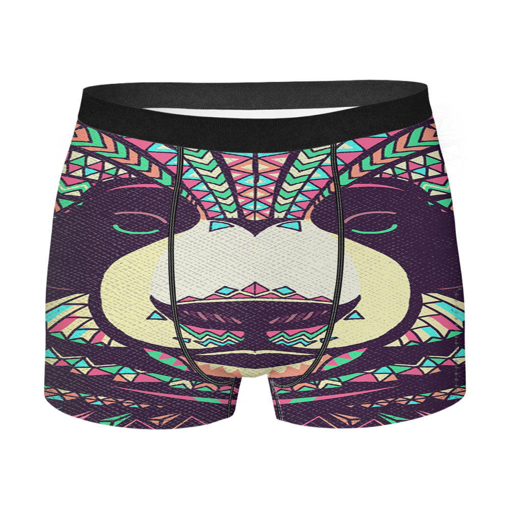 Panda Aztec Pattern Men'S Boxer Briefs