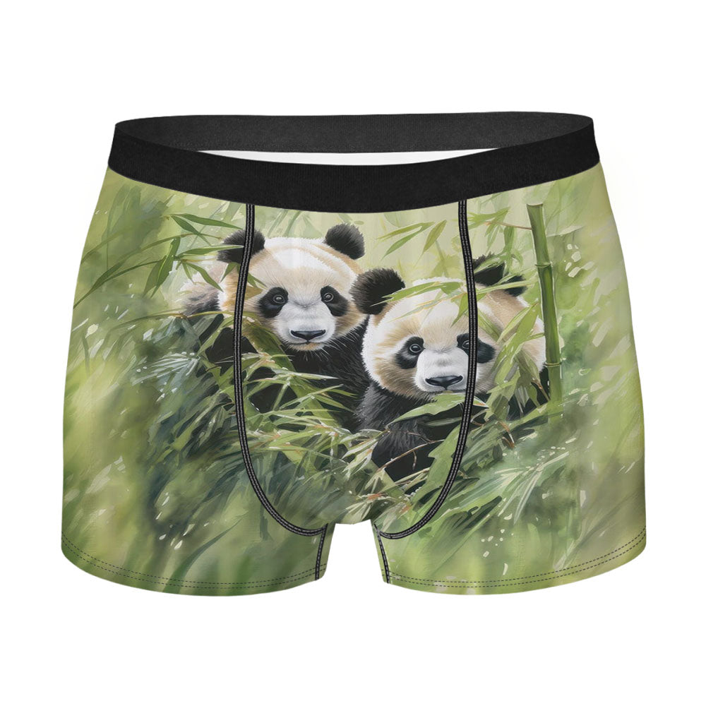 Panda Bear Men'S Boxer Briefs