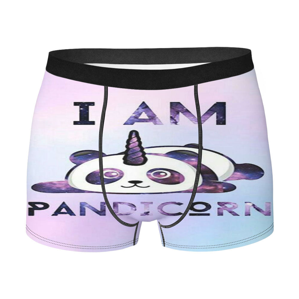Panda Unicorn Cute Funny Glowing Men'S Boxer Briefs