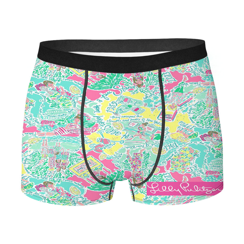 Pastel Summer Lilly Pulitzer Men'S Boxer Briefs