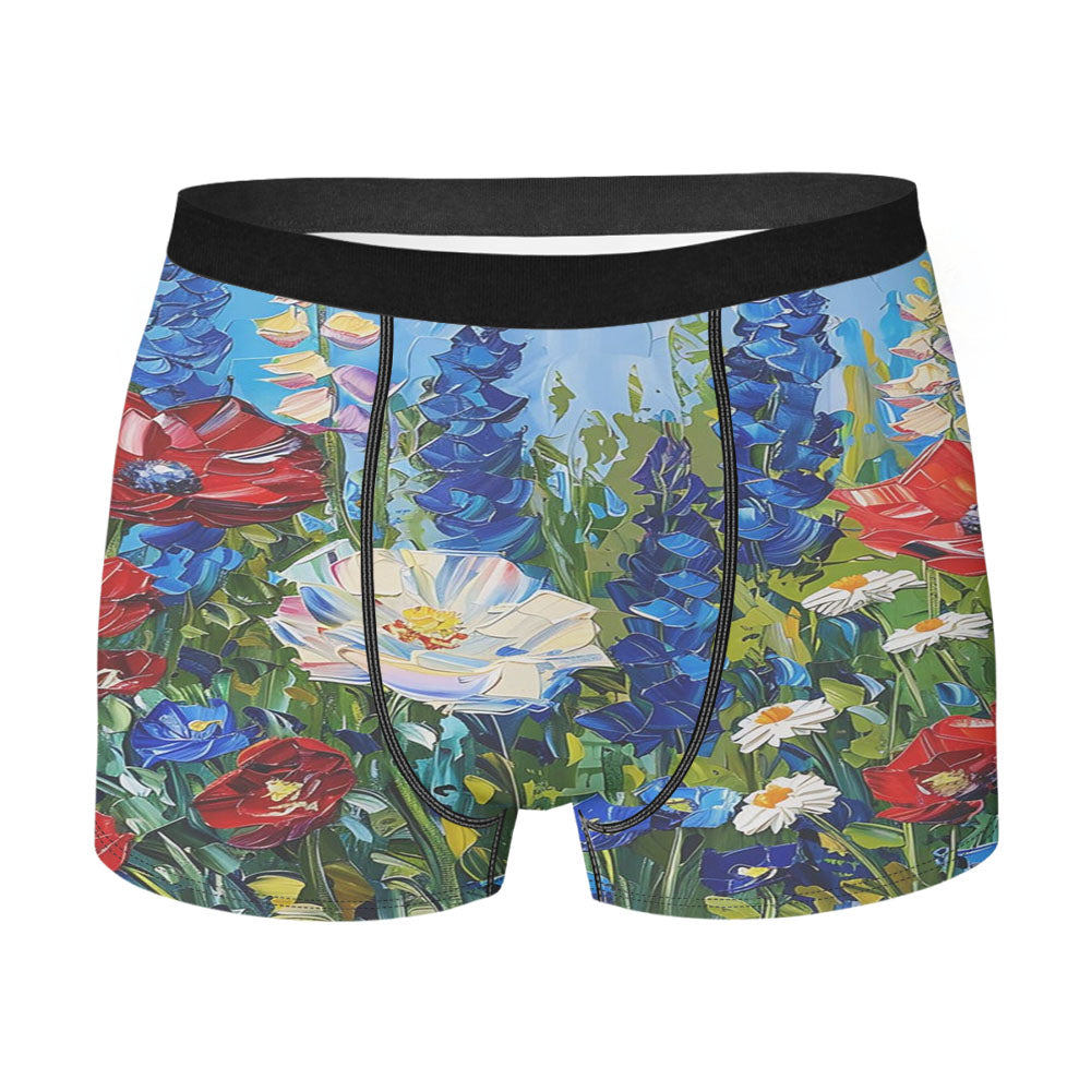 Patriotic Wildflowers 4Th Of July Men'S Boxer Briefs