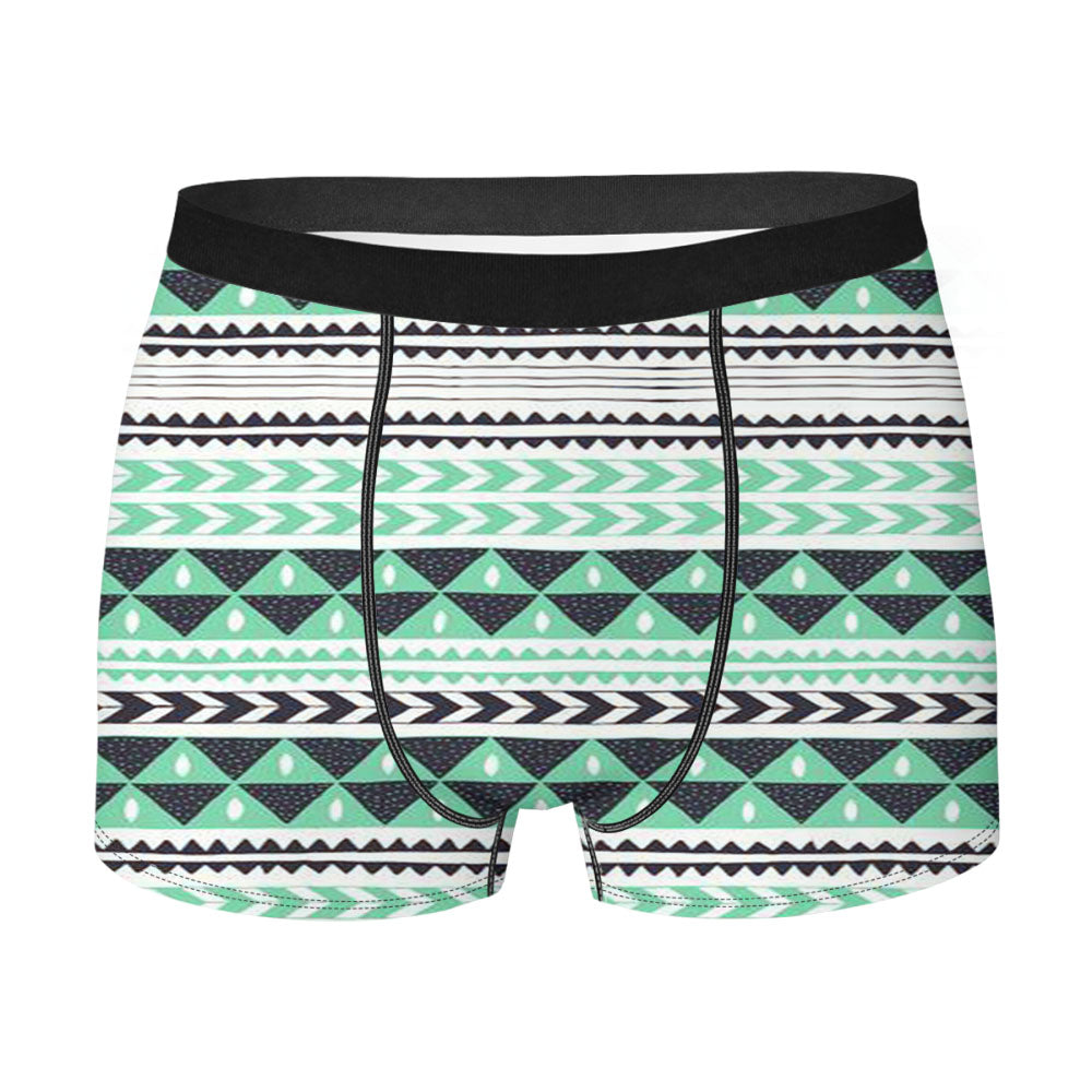 Pattern Blue Sky Mint Men'S Boxer Briefs