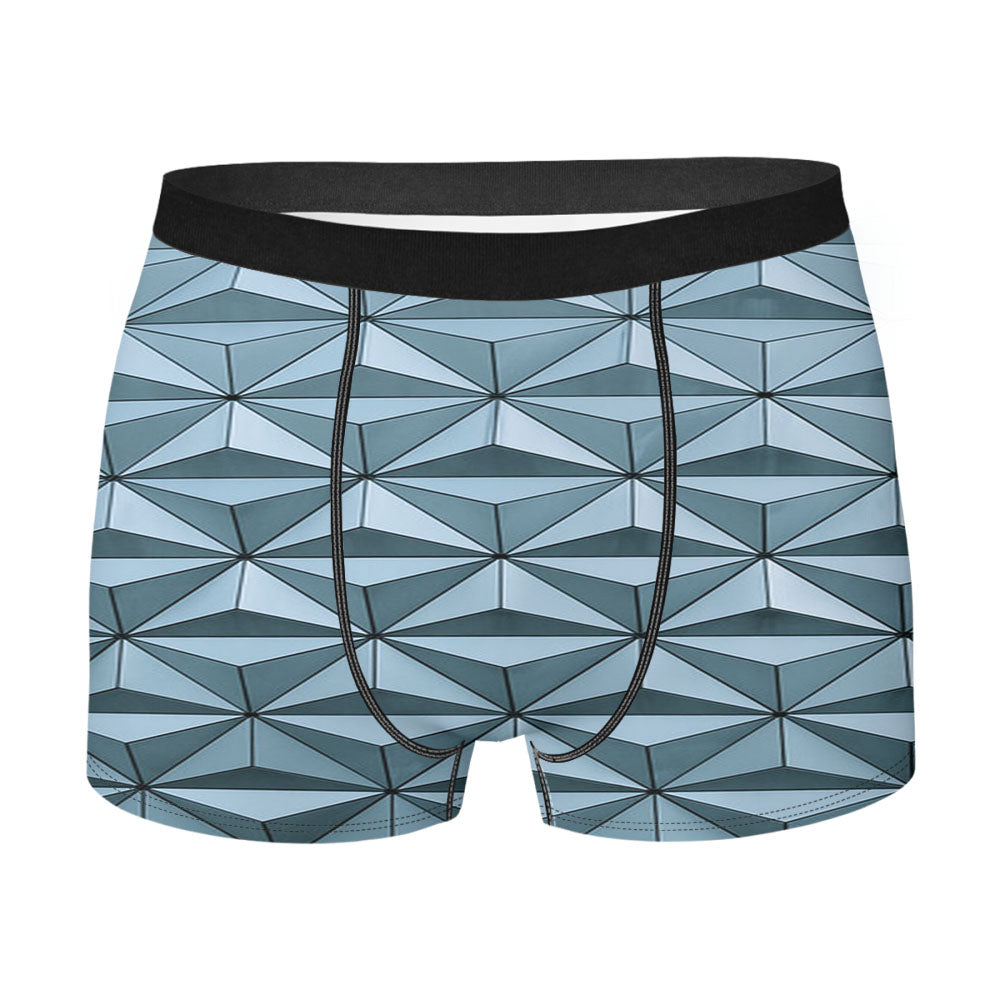 Pattern Geometric Triangle Men'S Boxer Briefs
