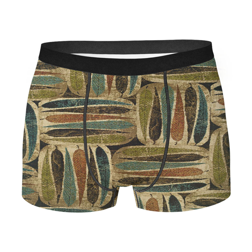 Pattern Mural Gold Men'S Boxer Briefs