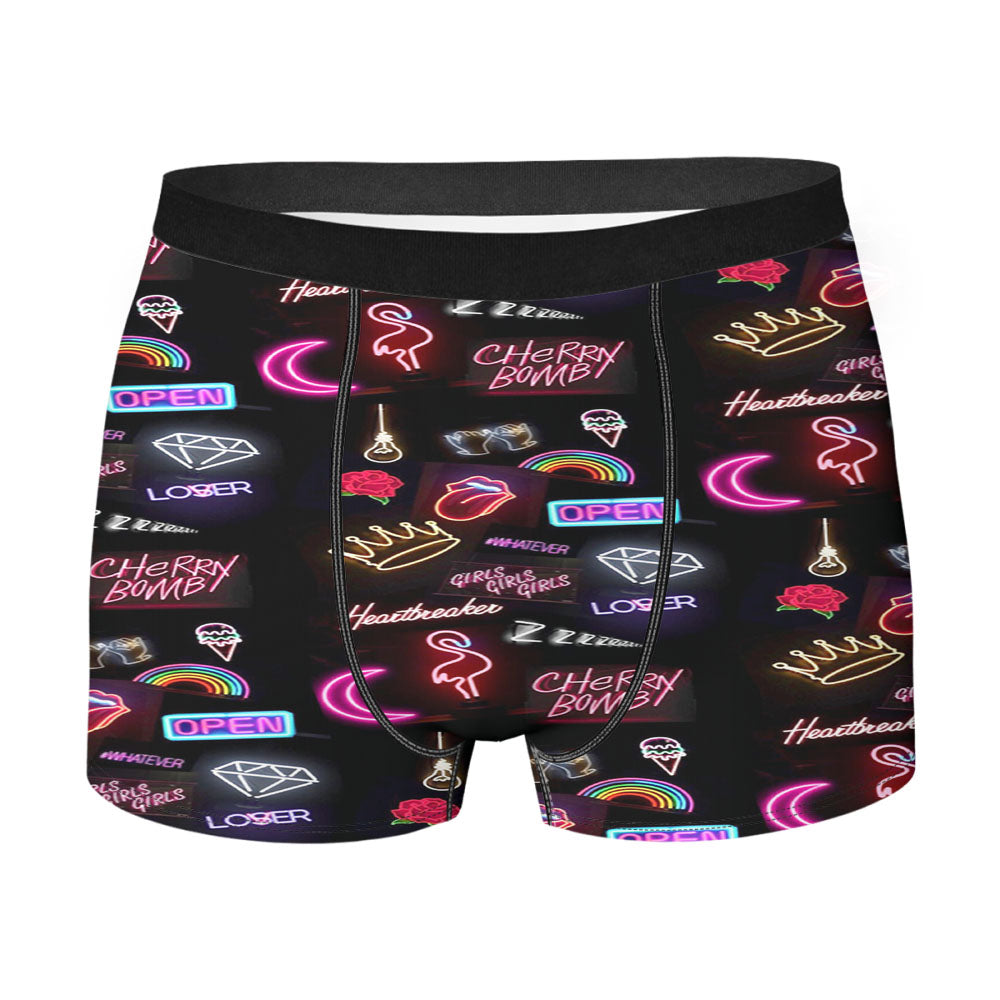 Pattern Neon Summer Aksesoris Collection Men'S Boxer Briefs