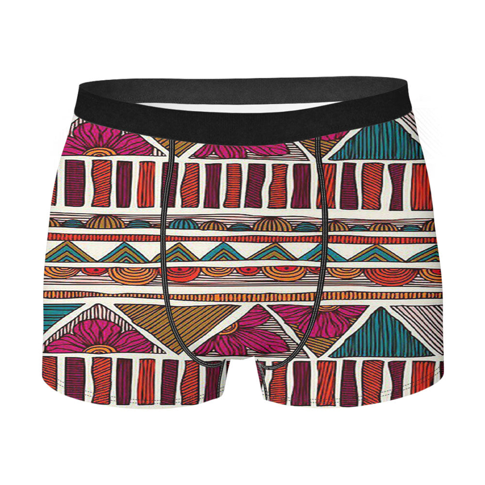 Pattern Rose Men'S Boxer Briefs