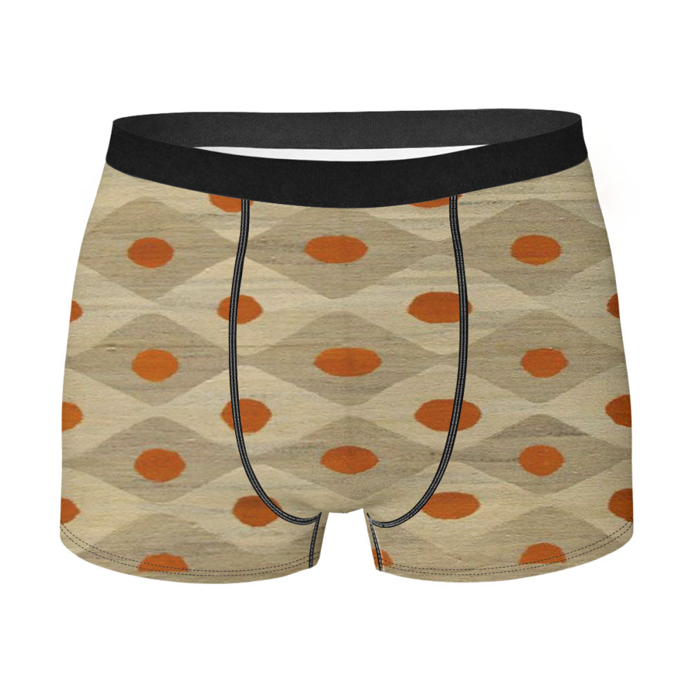 Pattern Smith Brown Men'S Boxer Briefs
