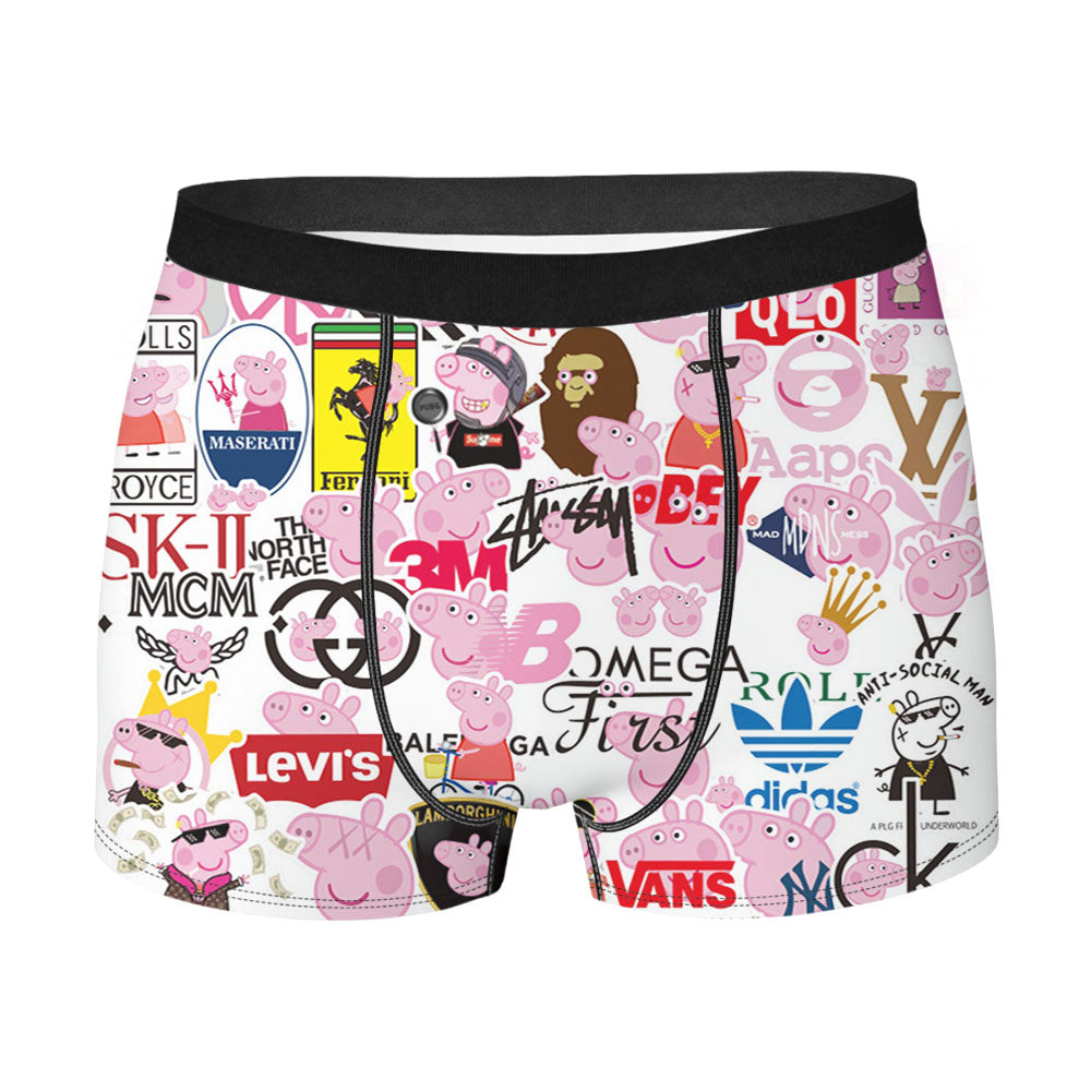Peppa Pig Sticker Collection Men'S Boxer Briefs