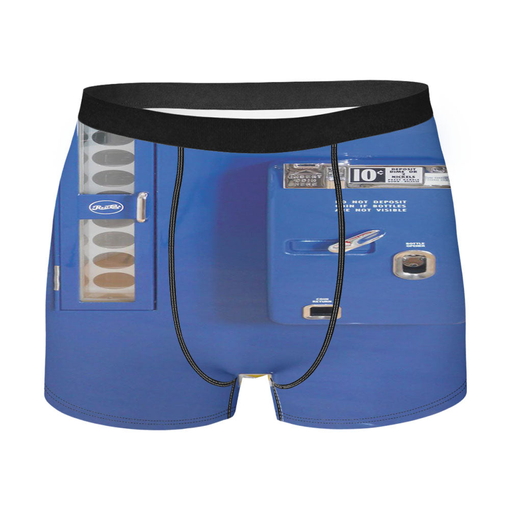 Pepsi Cola Blue Vintage Vending Machine Men'S Boxer Briefs