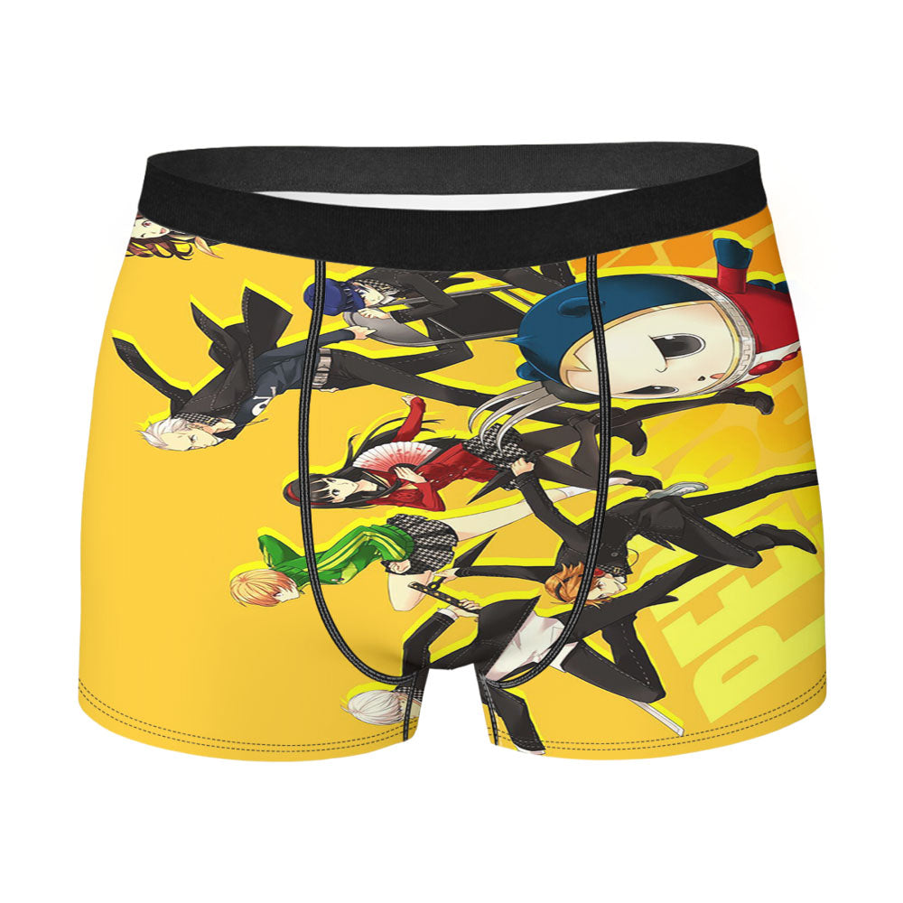 Persona 4 Golden Yellow Background Men'S Boxer Briefs