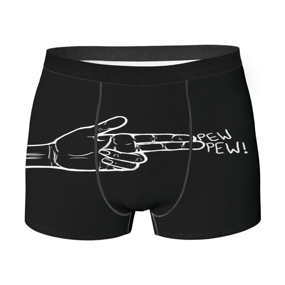 Pew Pew Men'S Boxer Briefs