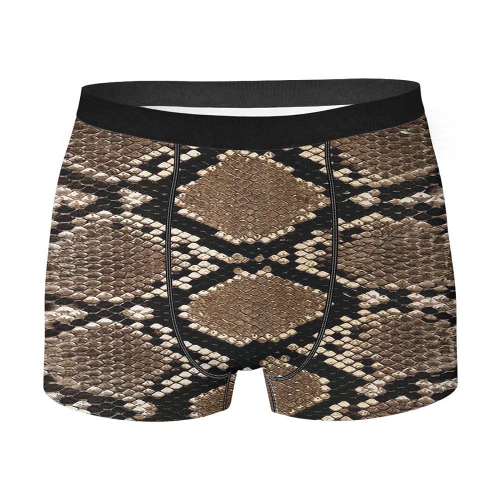 Phyton Snake Skin Texture Pattern Style Men'S Boxer Briefs