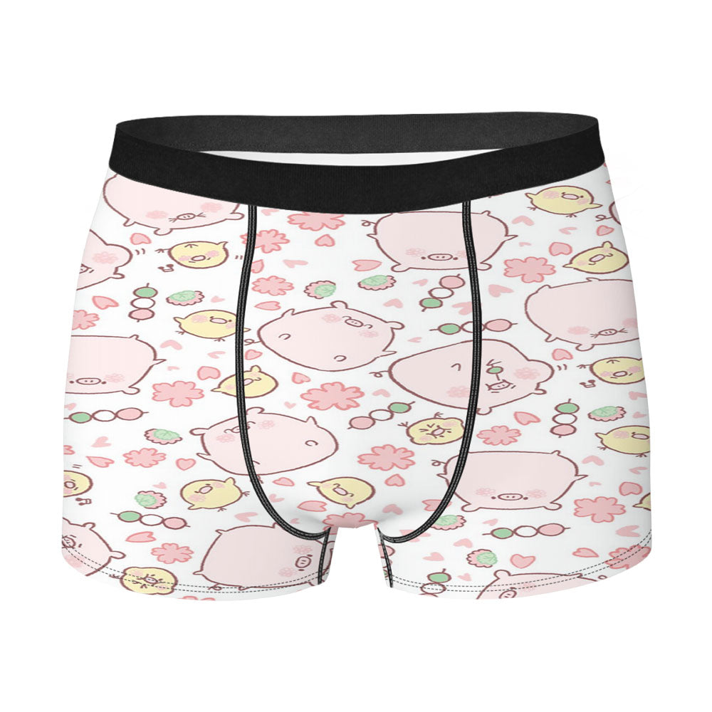 Pig Pattern Men'S Boxer Briefs
