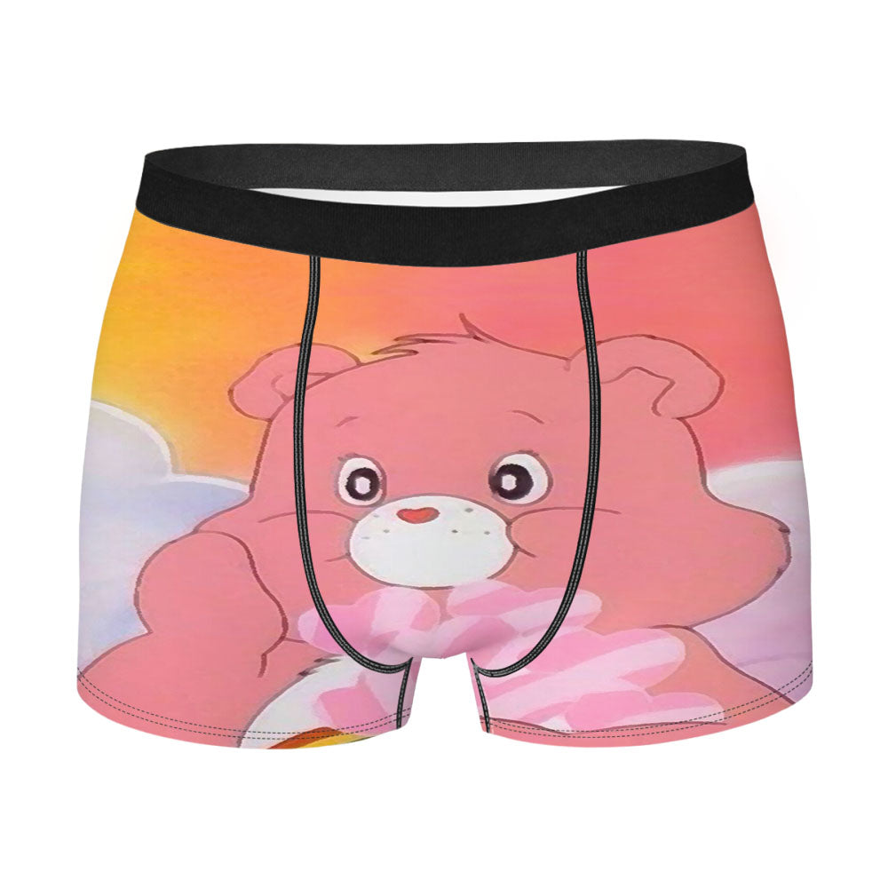 Pink Care Bear Cartoon Aesthetic Men'S Boxer Briefs