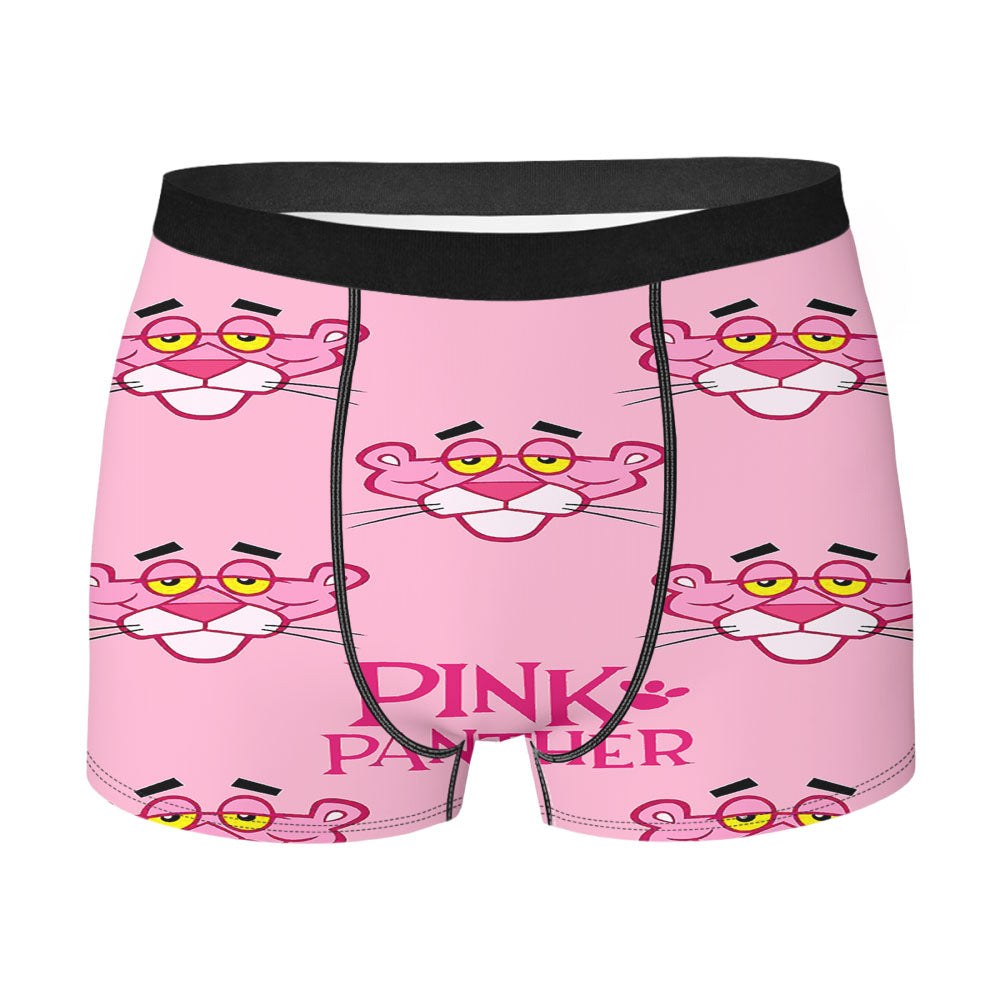 Pink Panther Pattern Face Men'S Boxer Briefs