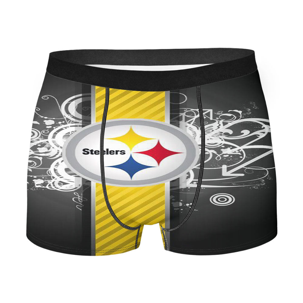 Pittsburgh Steelers Nfl Logo Wallpaper Men'S Boxer Briefs