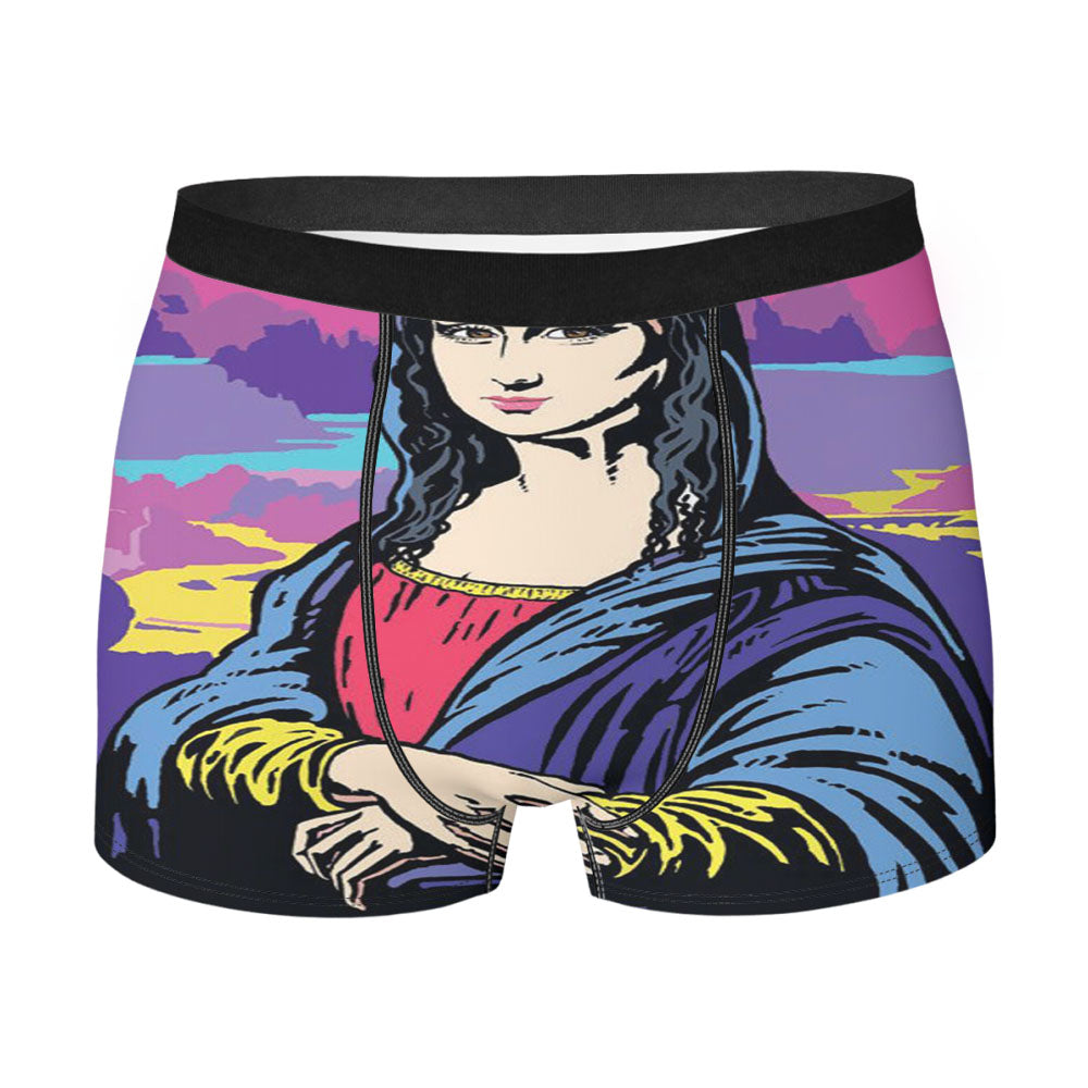 Popart Monalisa Men'S Boxer Briefs