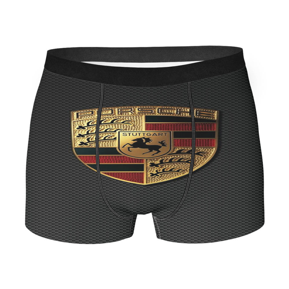 Porsche Carbon Emblem Logo Men'S Boxer Briefs