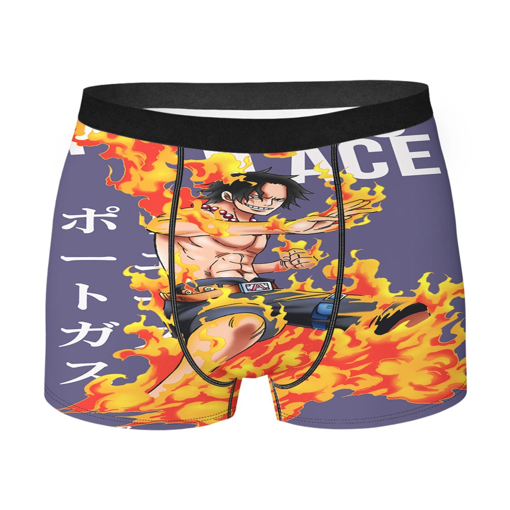 Portgas Ace One Piece Anime Men'S Boxer Briefs
