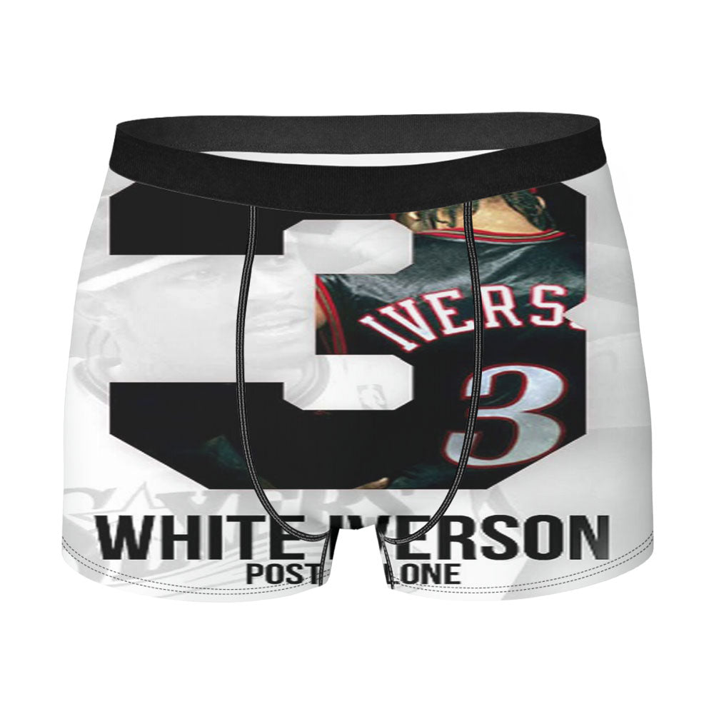 Post Malone White Iverson Men'S Boxer Briefs