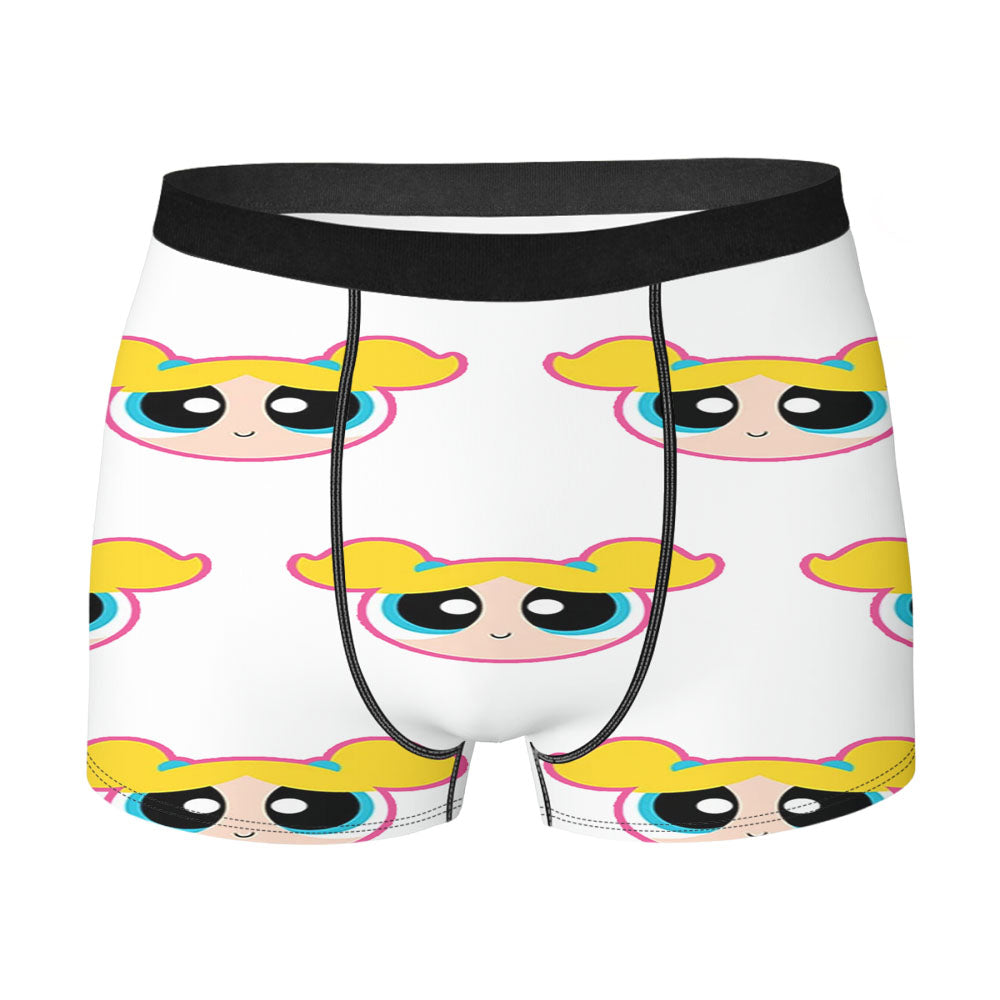 Powerpuff Girls Bubbles Head Pattern Men'S Boxer Briefs