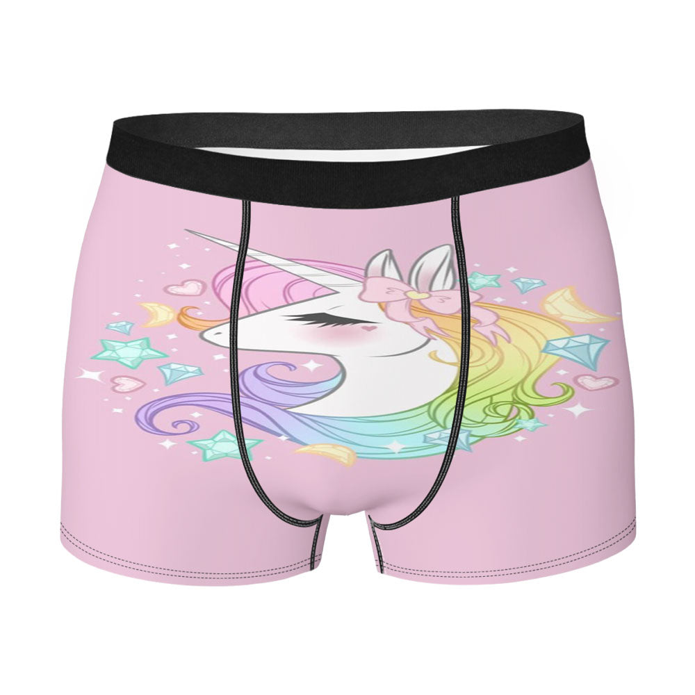 Pretty Unicorn Art Men'S Boxer Briefs