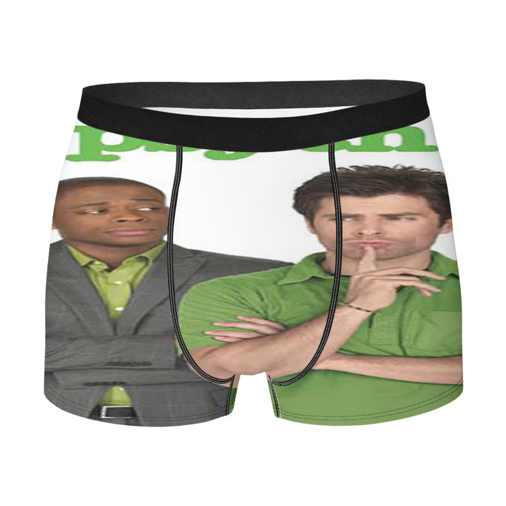 Psych Green Logo Men'S Boxer Briefs