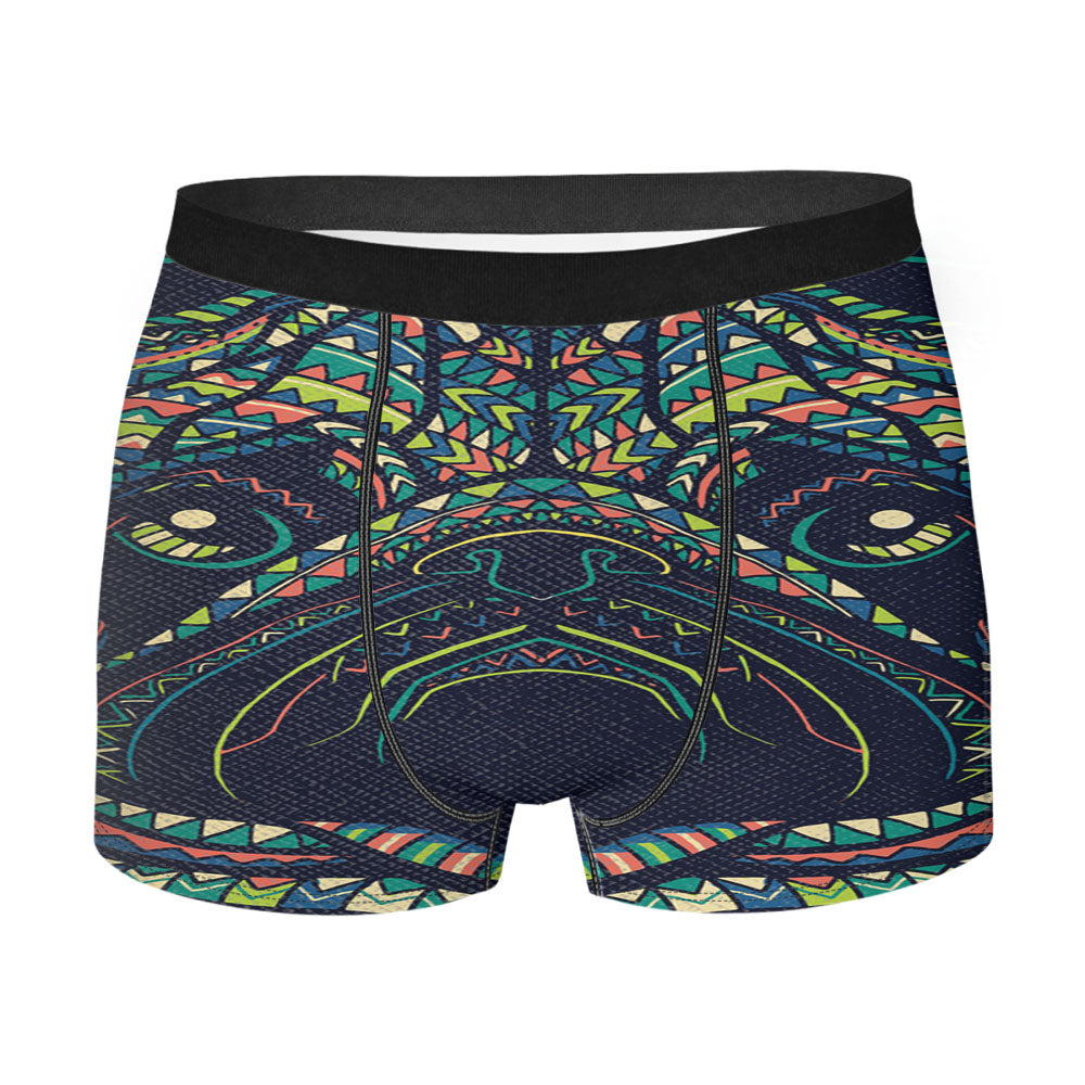 Pug Aztec Pattern Men'S Boxer Briefs