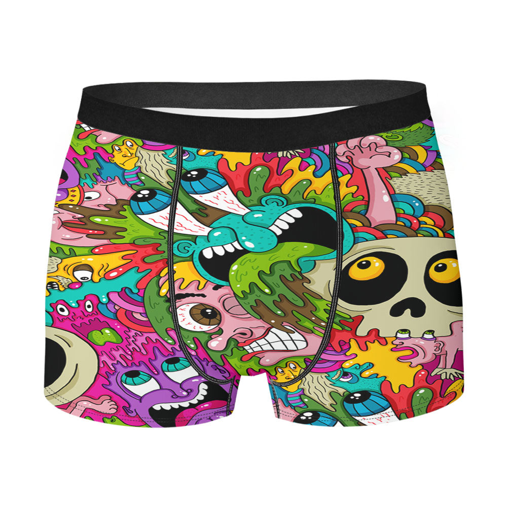 Puke Pattern Men'S Boxer Briefs
