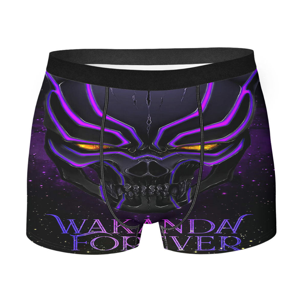 Purple Black Panther Mask Galaxy Men'S Boxer Briefs