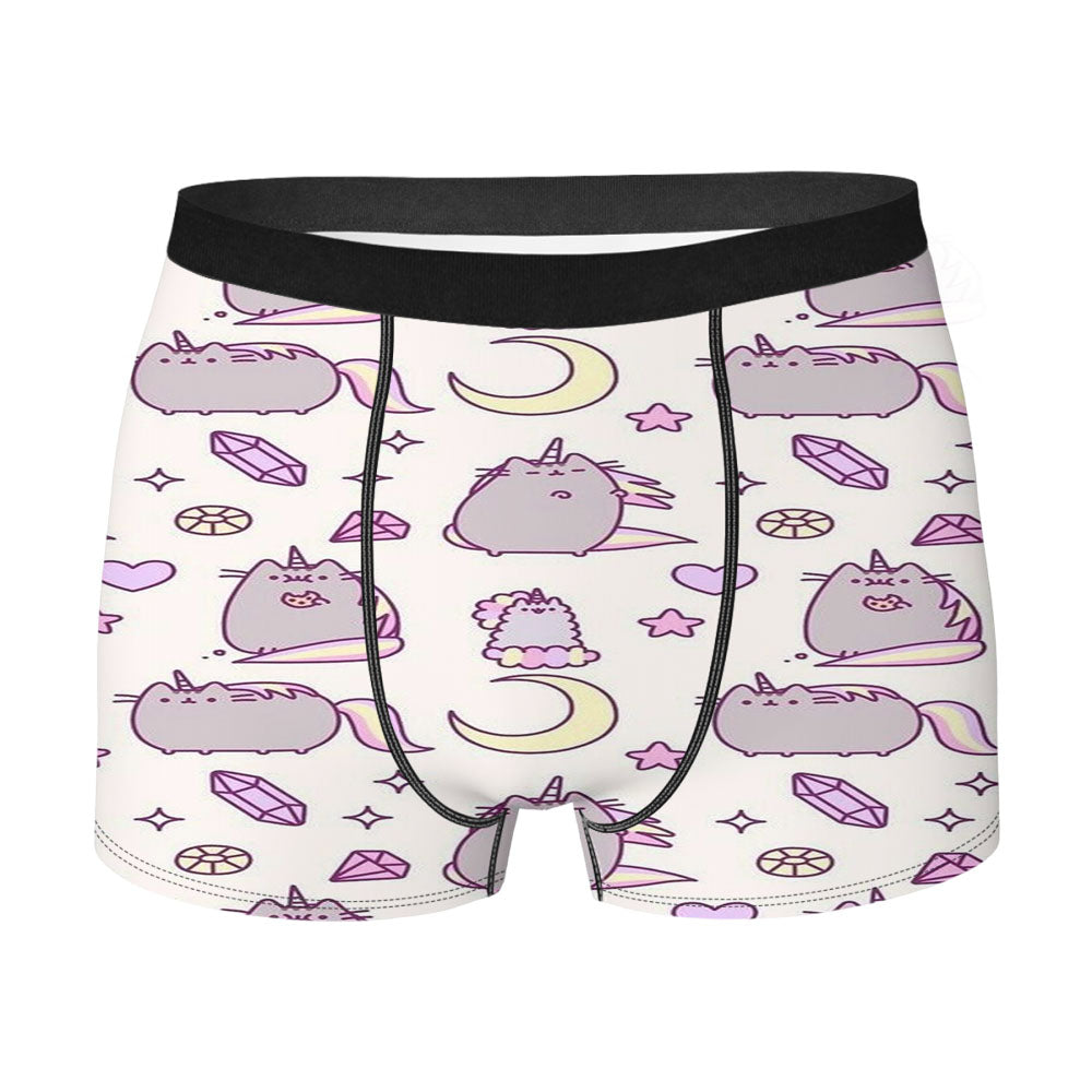 Pusheen Diamond Pattern Men'S Boxer Briefs