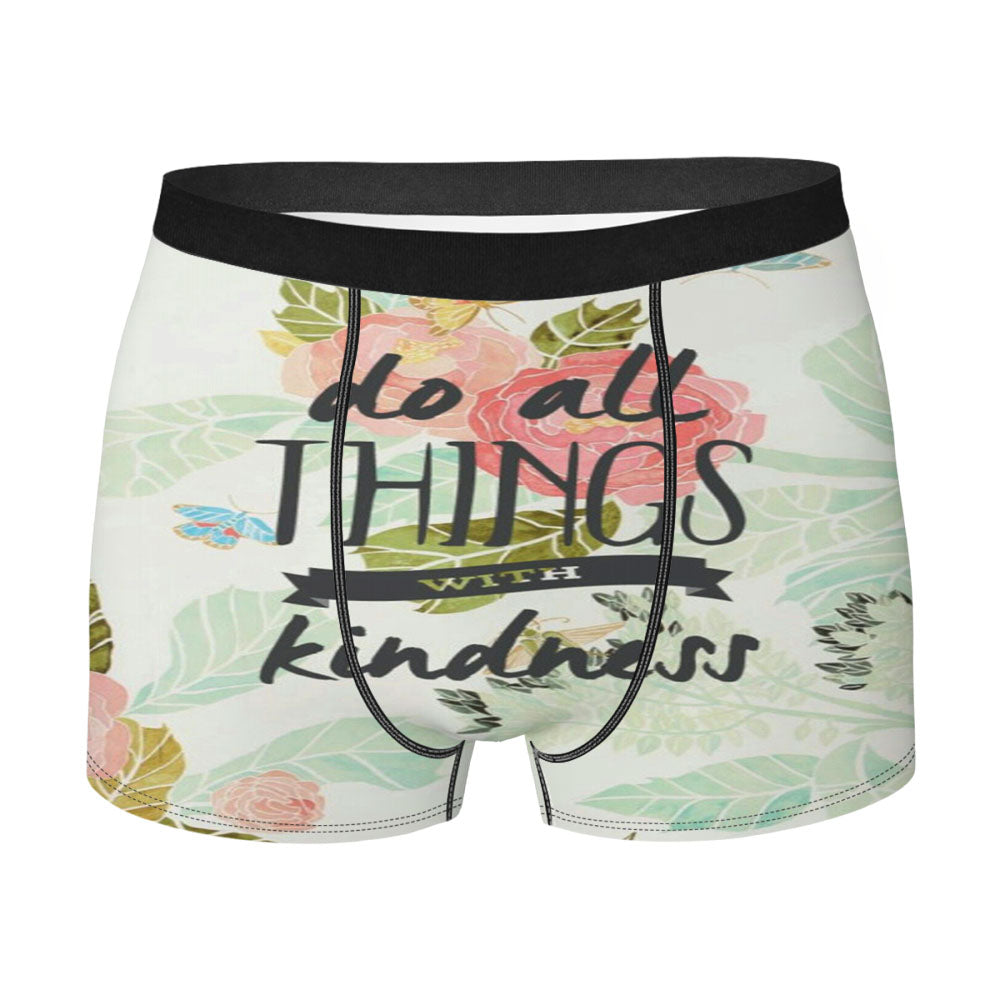Question Flower Do All Things Men'S Boxer Briefs