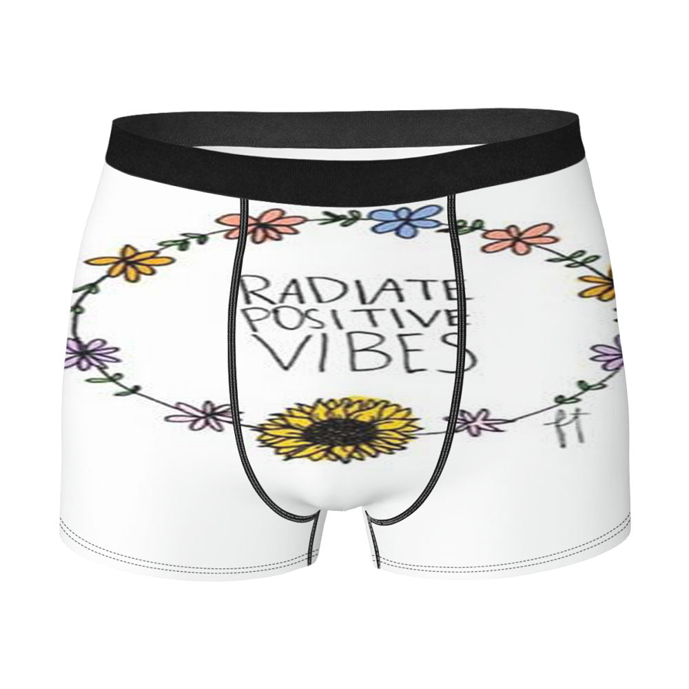 Radiate Positive Vibes Flowers Men'S Boxer Briefs