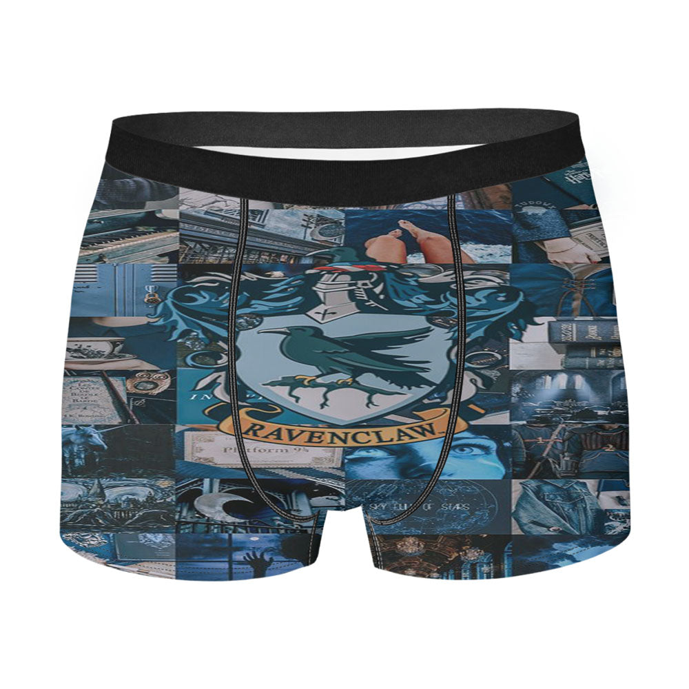 Ravenclaw Harrypotter Pattern Style Men'S Boxer Briefs