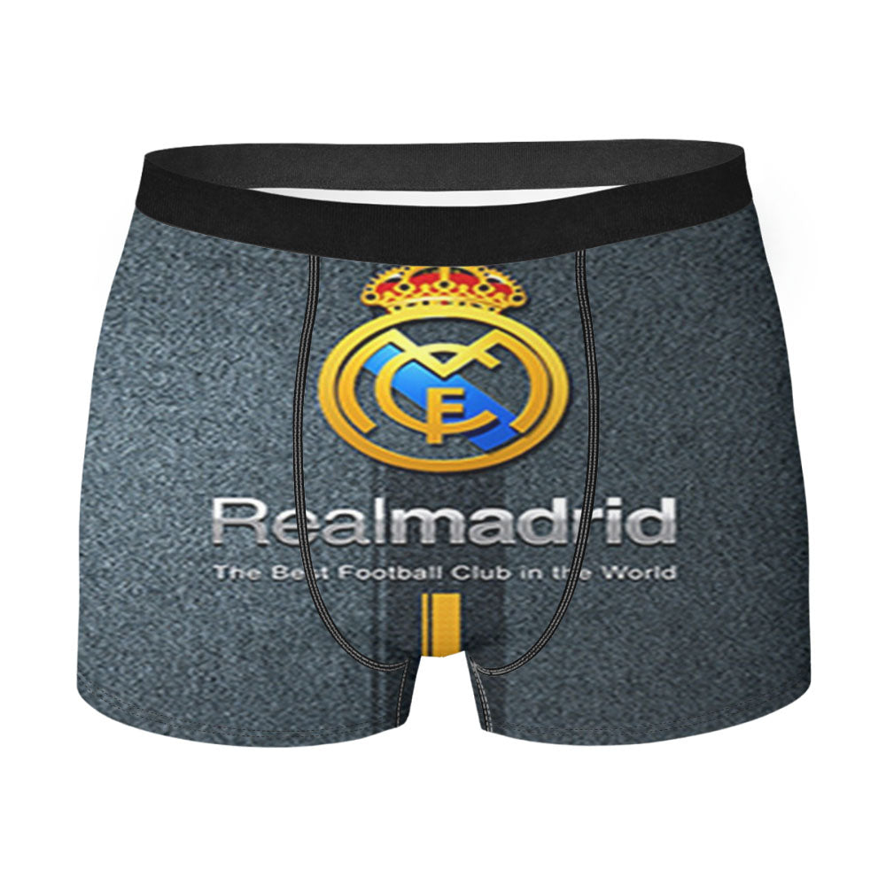 Real Madrid Spain Logo Men'S Boxer Briefs