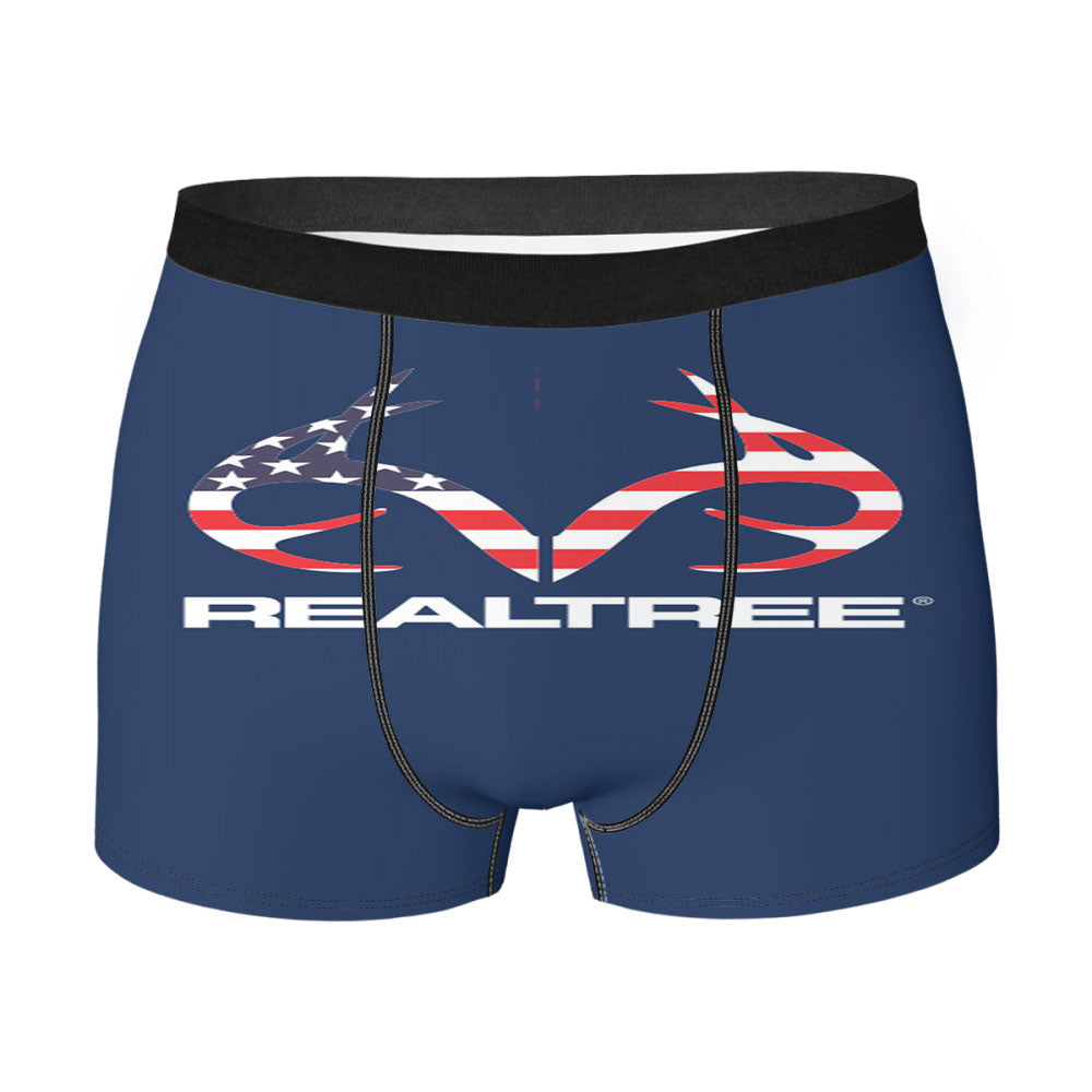 Realtree American Flag Men'S Boxer Briefs