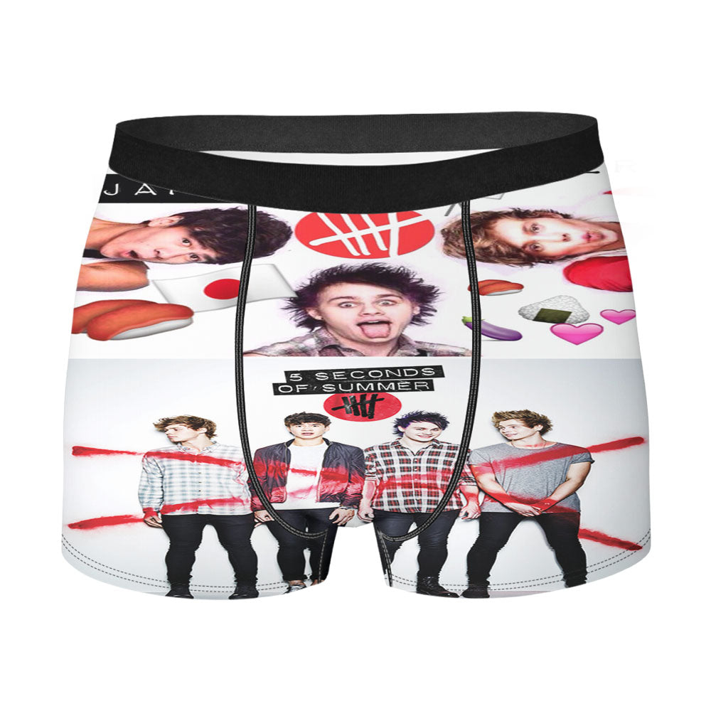 Red Cross 5Sos Men'S Boxer Briefs