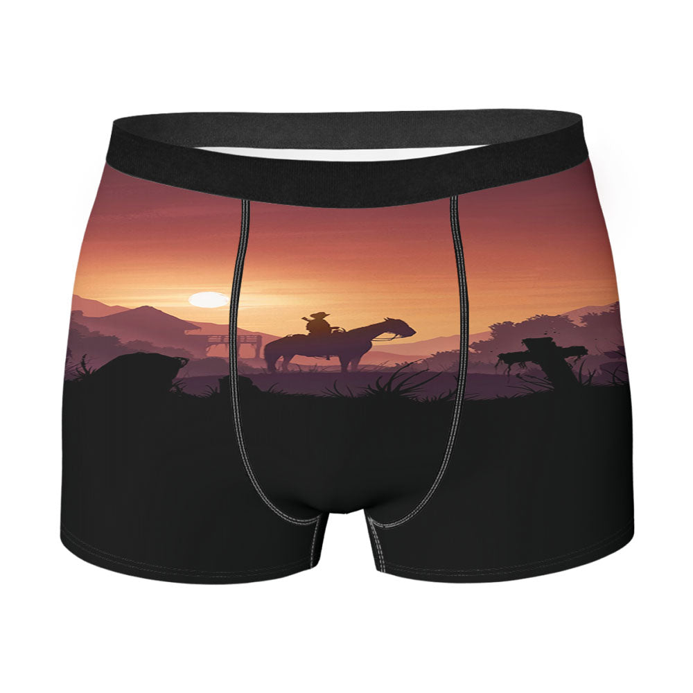 Red Dead Redemption Sunset Art Men'S Boxer Briefs
