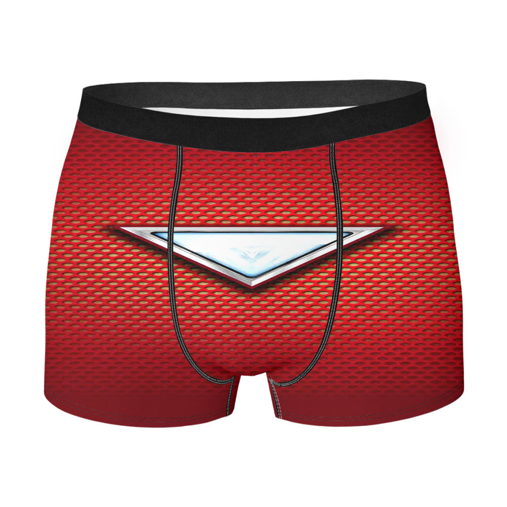 Red Iron Man Custom Men'S Boxer Briefs