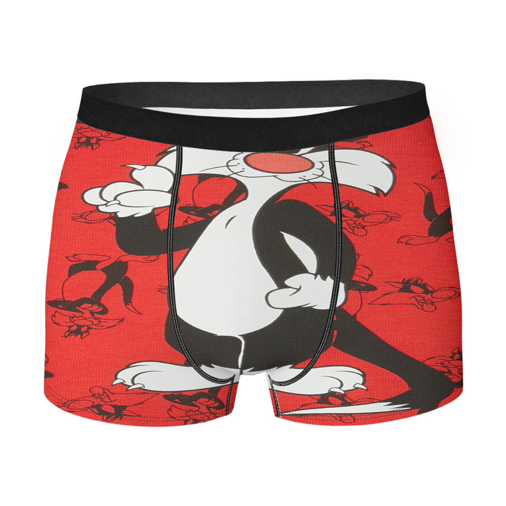 Red Pattern Sylvester Men'S Boxer Briefs