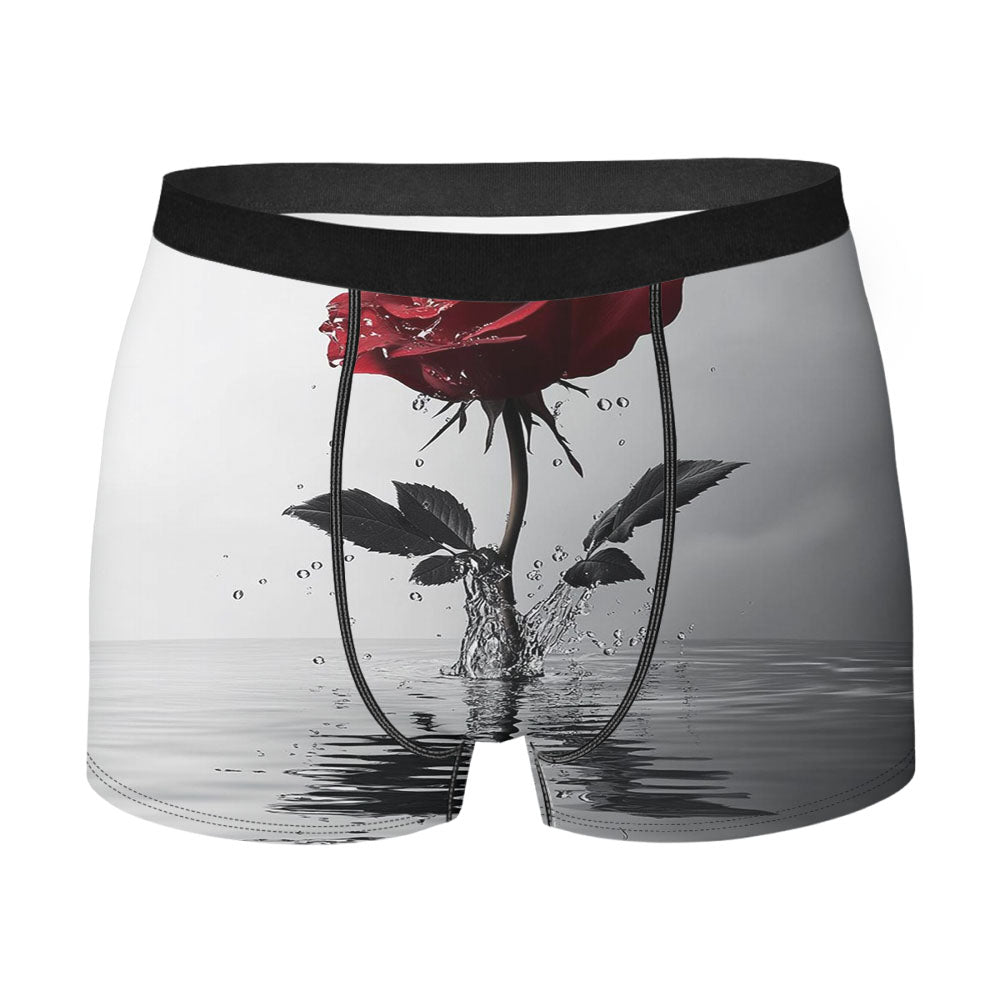Red Rose Men'S Boxer Briefs