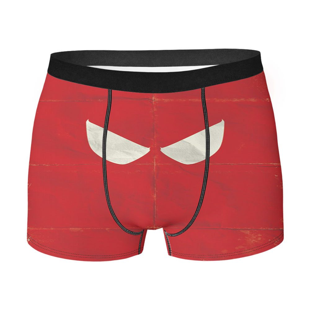 Red Spiderman Minimalist Paper Men'S Boxer Briefs