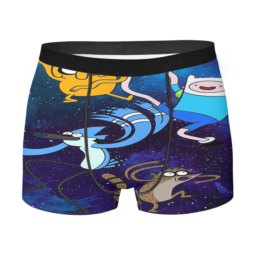 Regular Show Mordecai And Rigby Jake And Finn Dance Men'S Boxer Briefs