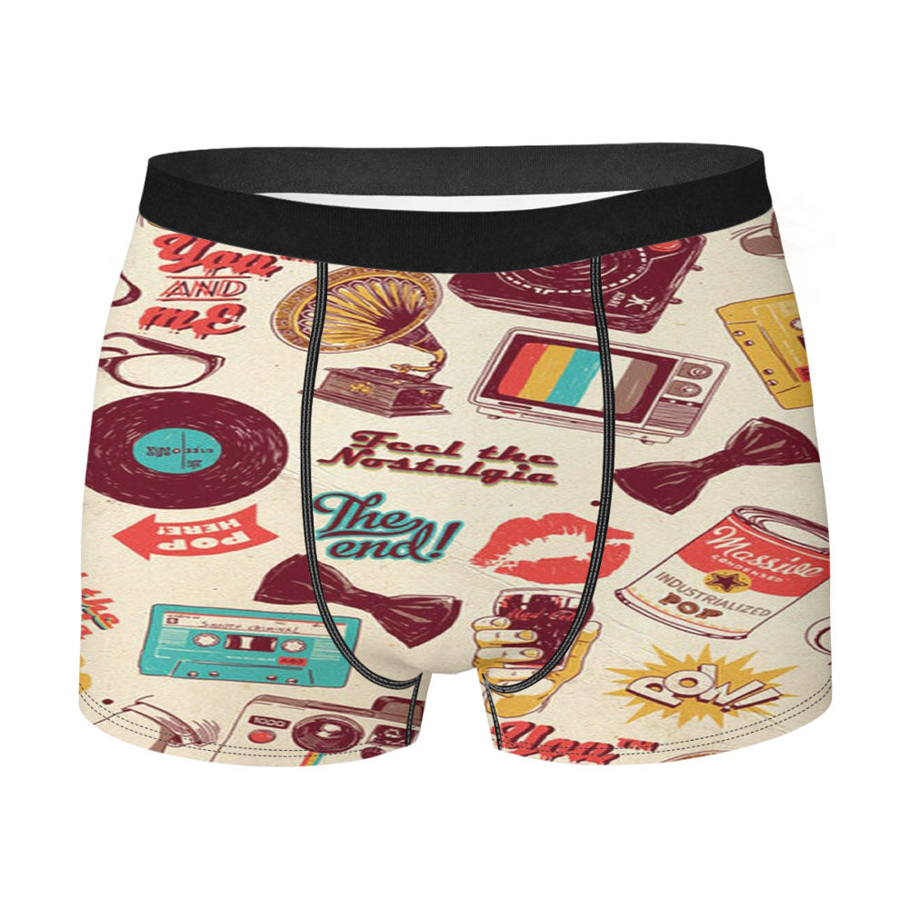 Retro Iphone Wallpaper Pattern Men'S Boxer Briefs