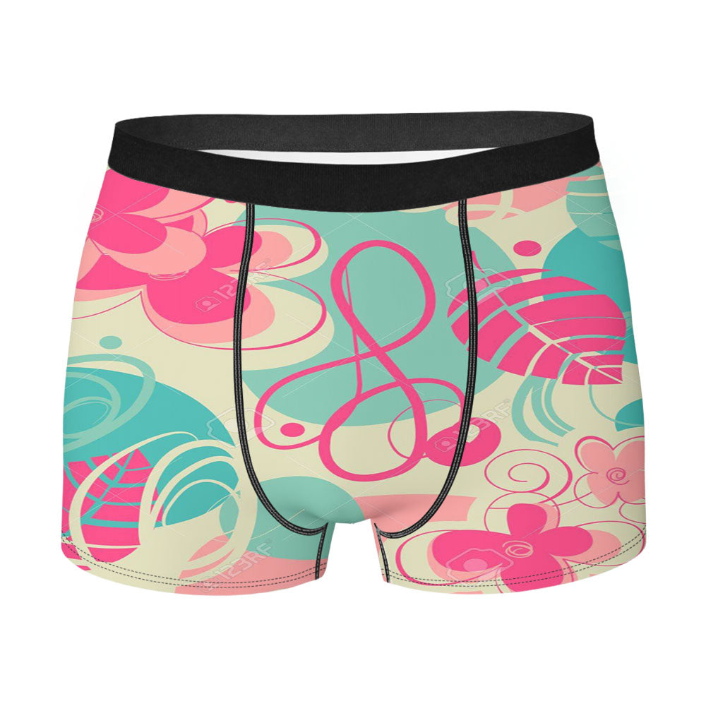 Retro Pattern Stock Men'S Boxer Briefs
