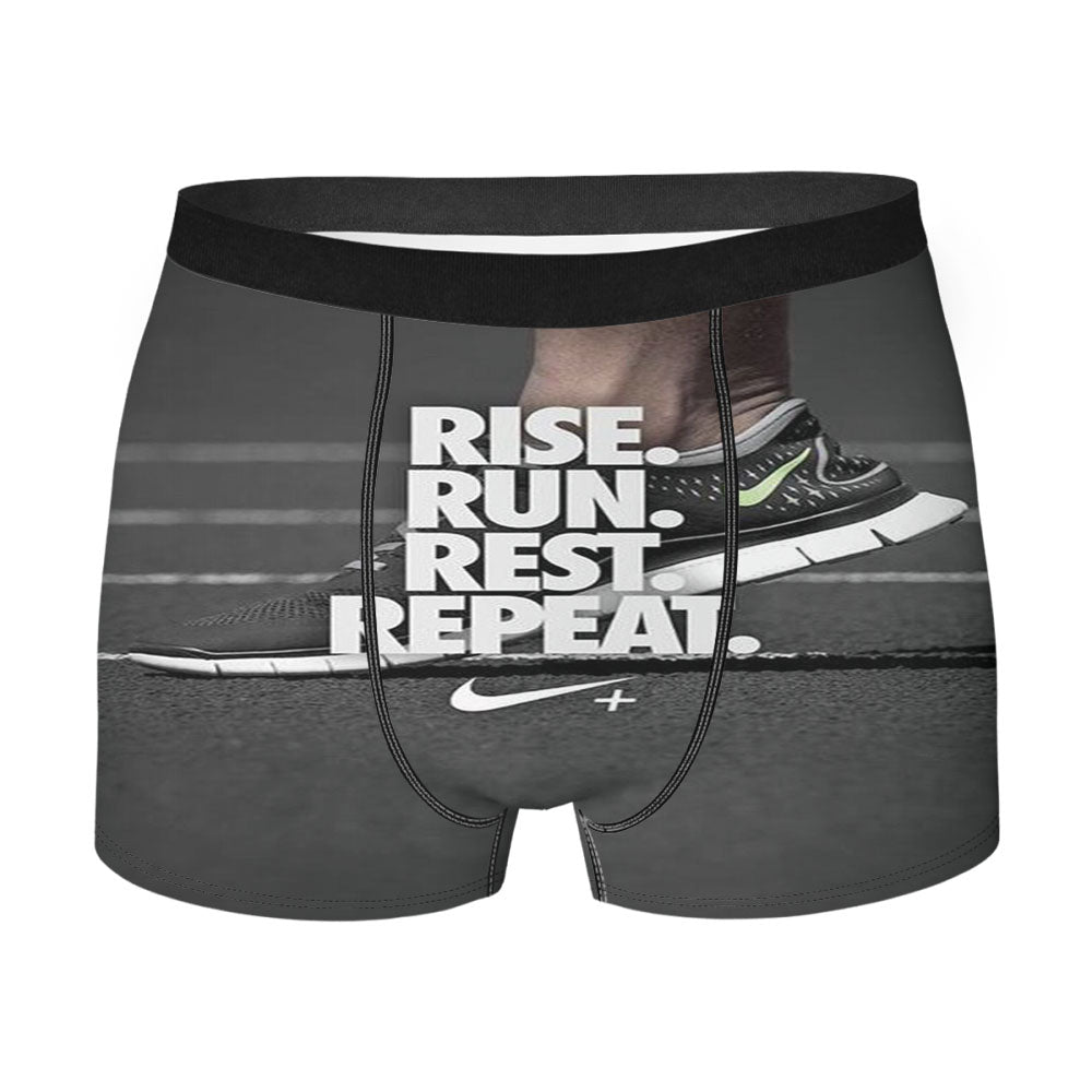 Rise Run Rest Repeat Just Do It Men'S Boxer Briefs